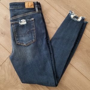 American eagle super high waisted jeans